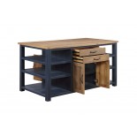 Splash of Blue - Kitchen Island